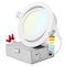 Luxrite 4 Inch Gimbal LED Recessed Downlight 5CCT 2700K-5000K 12W 950LM Dimmable Wet Rated IC Rated LR23742-1PK - alternate 1
